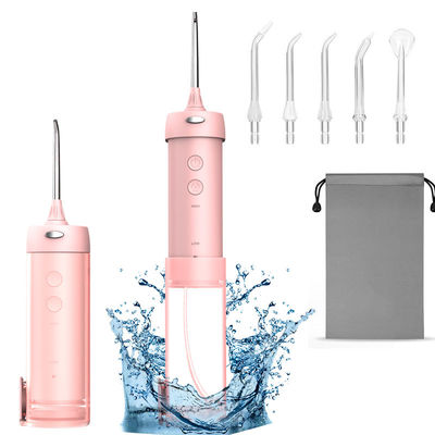 5 Modes Dental Oral Irrigator Cordless , 200ml Smart Dental Water Jet