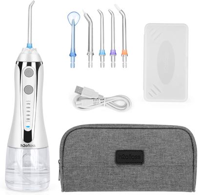 IPX7 Rechargeable 300ml Cordless Portable Electric Water Flosser Teeth Cleaning Dental Irrigator Oral Water Flosser H2ofloss