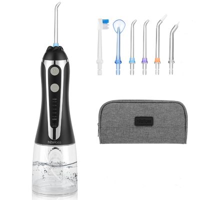 2023 Upgrated Ultrasonic Water Flosser 5 Nozzles For Kids And Adults