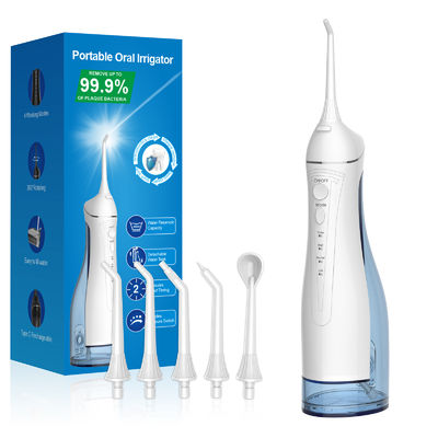 300ML Portable Water Flosser Type-C Rechargeable Waterproof IPX7 Oral Irrigator 15 Years OEM ODM Factory H2ofloss