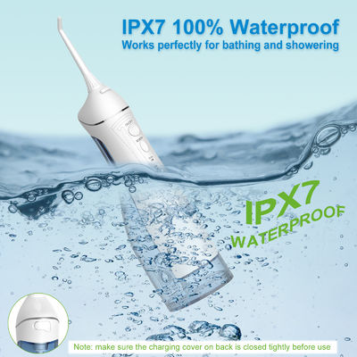 300ml Electric Water Oral Irrigator with Ipx7 Waterproof and 40-110 PSI Water Pressure