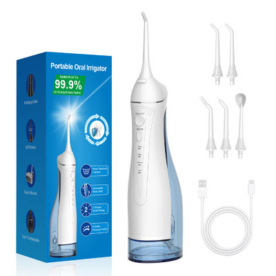 Water Flosser 4 Modes 2500mAh 300ML Rechargeable Portable Cordless Dental Irrigator