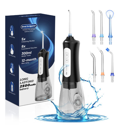 Advanced Electric Water Flosser with 5 Pressure Modes and 300ml Water Tank for Effective Oral Care