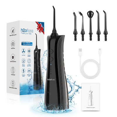 Portable Oral Irrigator Cordless Dental CE with 300ml Water Tank Capacity and ABS Plastic Material