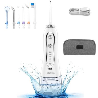 2024 Travel Teeth Cleaning Water Jet Flosser with USB Charging Cable IPX7 Waterproof Level