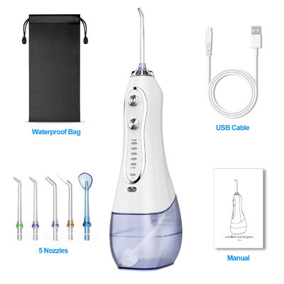 300ml Cordless Water Flosser Effective Dental Care with IPX7 Waterproof and 2500mAh Battery