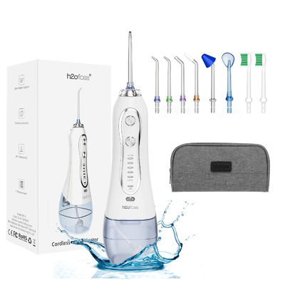 ABS Plastic 300ml Rechargeable Dental Water Flosser with USB Charging and 5 Cleaning Modes for Healthy Teeth IPX7 Waterproof