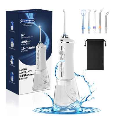 Type C Charging ABS Cordless Water Flosser Oral Irrigator 4 Hours Fast Charging 300ML Water Tank