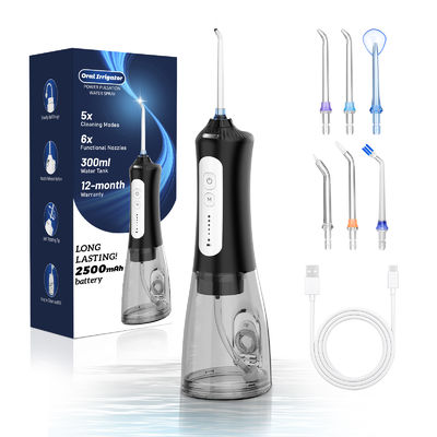 IPX7 Waterproof Rechargeable Water Flossers For Teeth Cleaning With 4 Modes With Customizable Logo
