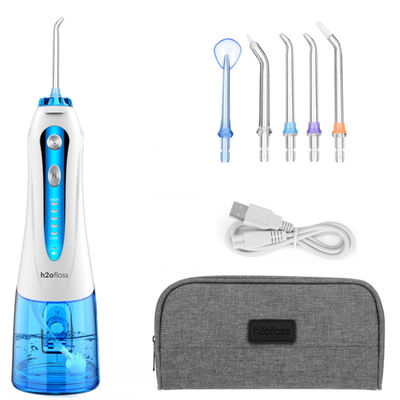 Portable Water Flossing Oral Irrigator 300ML Dental Cleaner 24 Adjustable Pressure Electric Oral Flosser for Teeth/Braces
