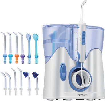 Desktop Water Flosser Dental Flosser Box Dantal Water Floss Custom Water Floss Dental Flosser 12 Nozzles 800ML Water Tank