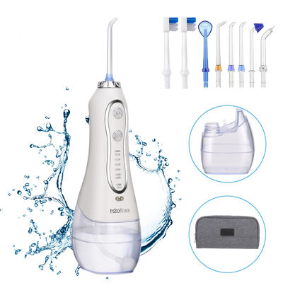 OEM Battery Operated Water Flosser 300ml IPX7 Waterproof Portable Whitening